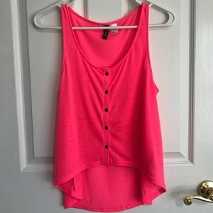 Hot pink tank top